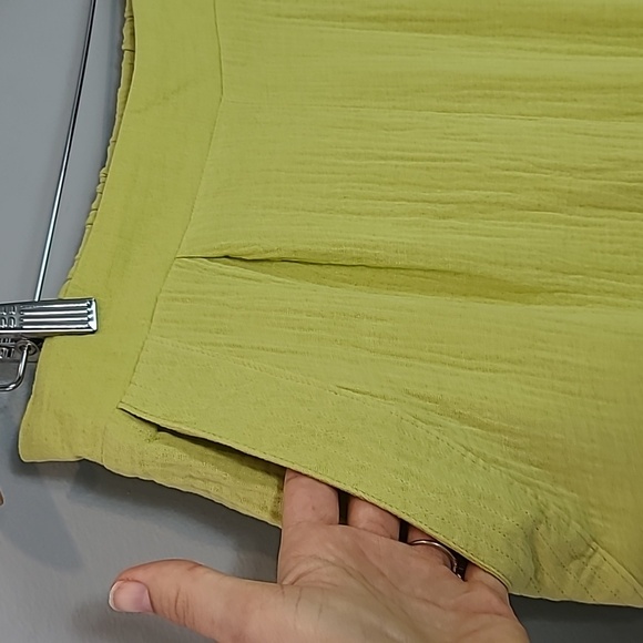 Wide Leg Gauzy Pants Beach Vacation Pull On Hippie Flowy Breathable Lightweight - Picture 4 of 9